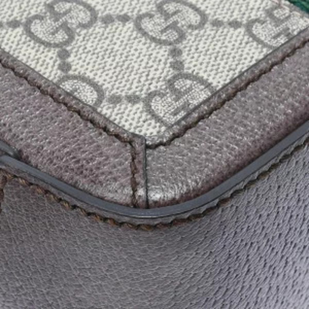 Gucci GG Brown Bag Shoulder Beige Canvas Supreme - Picture 6 of 9